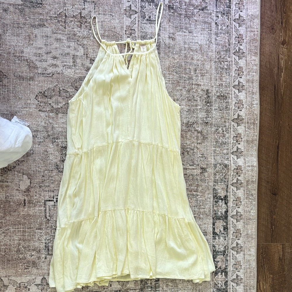 Altar'd State Light Yellow Dress
